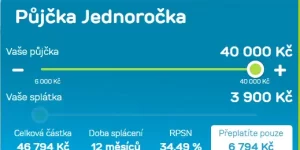Provident půjčka Jednoročka kalkulačka.